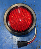 4" Round Red LED Lights Stop Tail Turn Marker Truck Trailer
