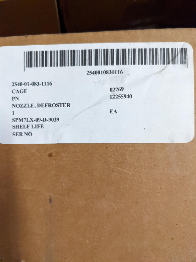 Vent Defroster Nozzle DE Hot Water Heater 2540010831116 Military 12255940 5 Ton M939