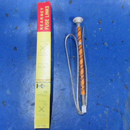 Cooper Kearney 41125 Fuse Link Type X KS Extra Slow  23" 1.25A Removable Standard Leader Orange