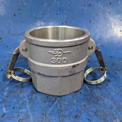 3" Aluminum Part D Coupler x Female NPT Thread  30D 316SS 7899