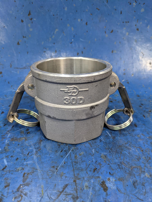 3" Aluminum Part D Coupler x Female NPT Thread  30D 316SS 7899