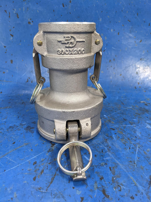 3" x 2" Coupler Aluminum Stainless Cams PT 30CX20C