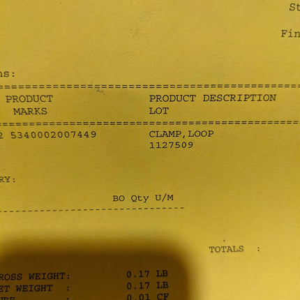 Loop Clamp 5340002007449 Military 2822868