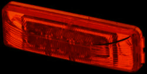 Roadpro RP-1274R 3.75" x 1.25" 12 LED Red Sealed Light