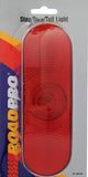 RoadPro RP-6064R 6.5" x 2.25" Red Oval Sealed Light with 3-Prong Connector