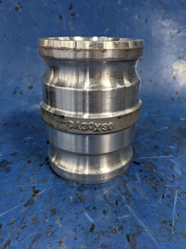 3" x 3" Double Male Import Aluminum PT SA30X30AL