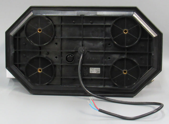 15" x 8.5” Octagon Mini LED Light Bar Amber Rooftop Emergency Strobe Beacon Truck