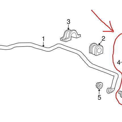 Genuine Acura Link Stabilizer Bar FRONT RIGHT 51320-TX4-A01 RDX 2013-2018