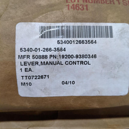 Manual Control Lever 9380346 Military 5340012663564