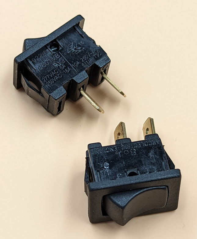 LOT of (10) Arcoelectric 8601VB Miniature Rocker Switch Momentary (ON) OFF SPST 16A 250V-AC
