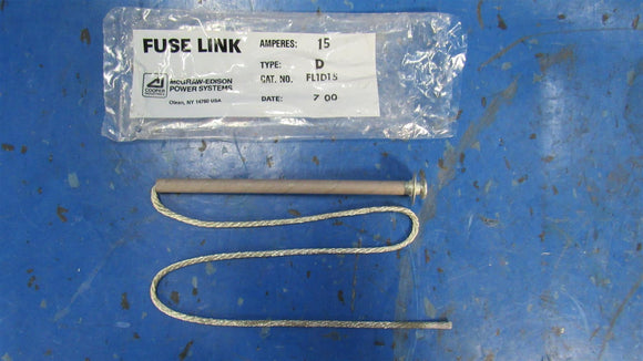 Cooper Power Systems FL1D15 Fuse Link D 15A Very Slow Speed 23