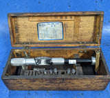 USED Standard Dial Bore Gage No. 5 3-3/32" - 6-1/8" .0001" with Wooden Case