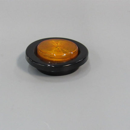 2" Round Amber  LED Trailer Marker Lights Stop Tail Turn Rear Park 2 Pin