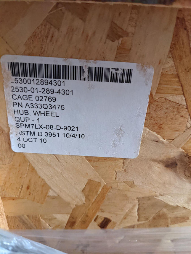 Wheel Hub and Cup Assembly A333Q3475 2530012894301 Axletech Meritor Rough Terrain