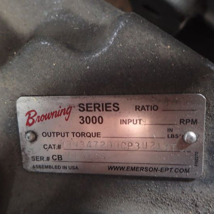 Browning Series 3000 Gearmotor Speed Reducer Ratio 40 1 - getexcess
