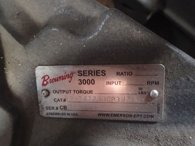 Browning Series 3000 Gearmotor Speed Reducer Ratio 40 1 - getexcess