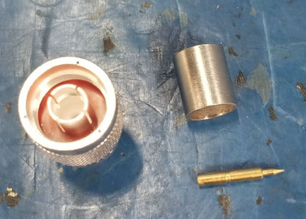 (10) PCS - N-Type Series RF Coaxial Connector Crimp Plug for RG-213/U M39012/01-0017