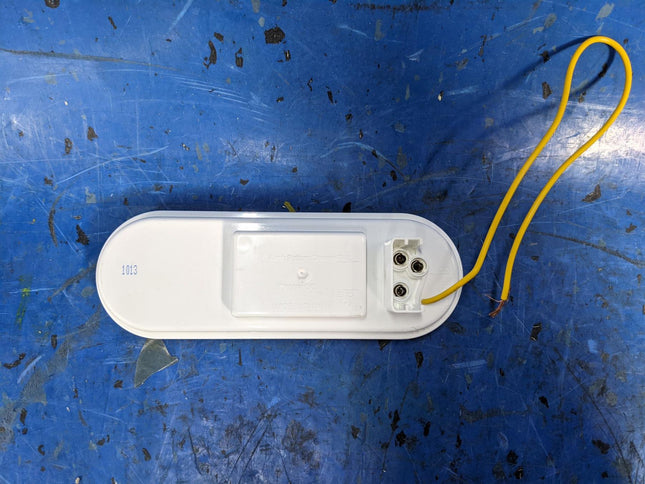 Oval Red Thin Profile LED Warning 8 Selectable Patterns M63201R