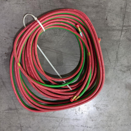 Rubber Duplex Hose Red Green 1/4” ID 60’ PTFE High Temp 4720011573615 MIL-DTL-25579