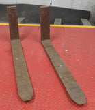 Forklift Forks PAIR 5,500 lbs Lift Truck Class 2 16" 42" long 5" wide USED