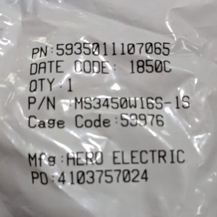 Circular Mil Spec Wall Mount Connector Socket Receptacle 7P 16S MS3450W16S-1S