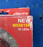 Maxxima Lighting LED Oval Flange Mount Red Warning White Reverse Light M85615R