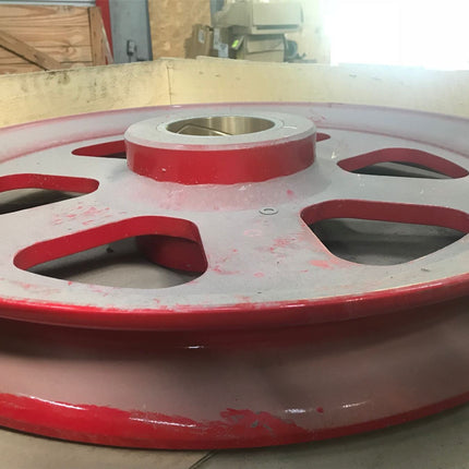 Crane Sheave Pulley 27" OAD for 2.25" DIA Steel Cable - getexcess