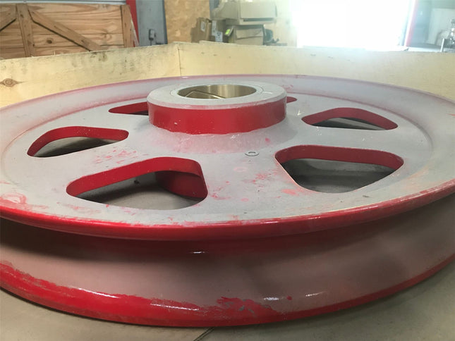 Crane Sheave Pulley 27" OAD for 2.25" DIA Steel Cable - getexcess