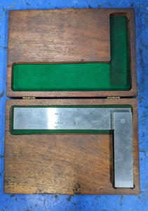USED 6" Master Square Toolmaker Layout with Wooden Box
