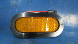 6.5" Oval Amber LED Marker Lights  Stop Tail Turn Truck Trailer