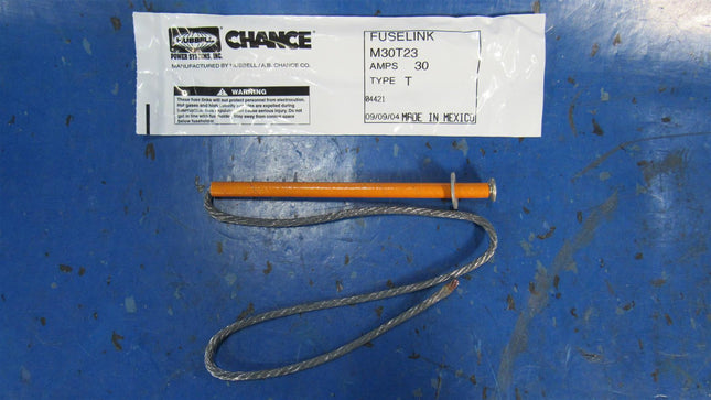 Chance M30T23 Fuse Link Type T 30A Slow Speed 23"